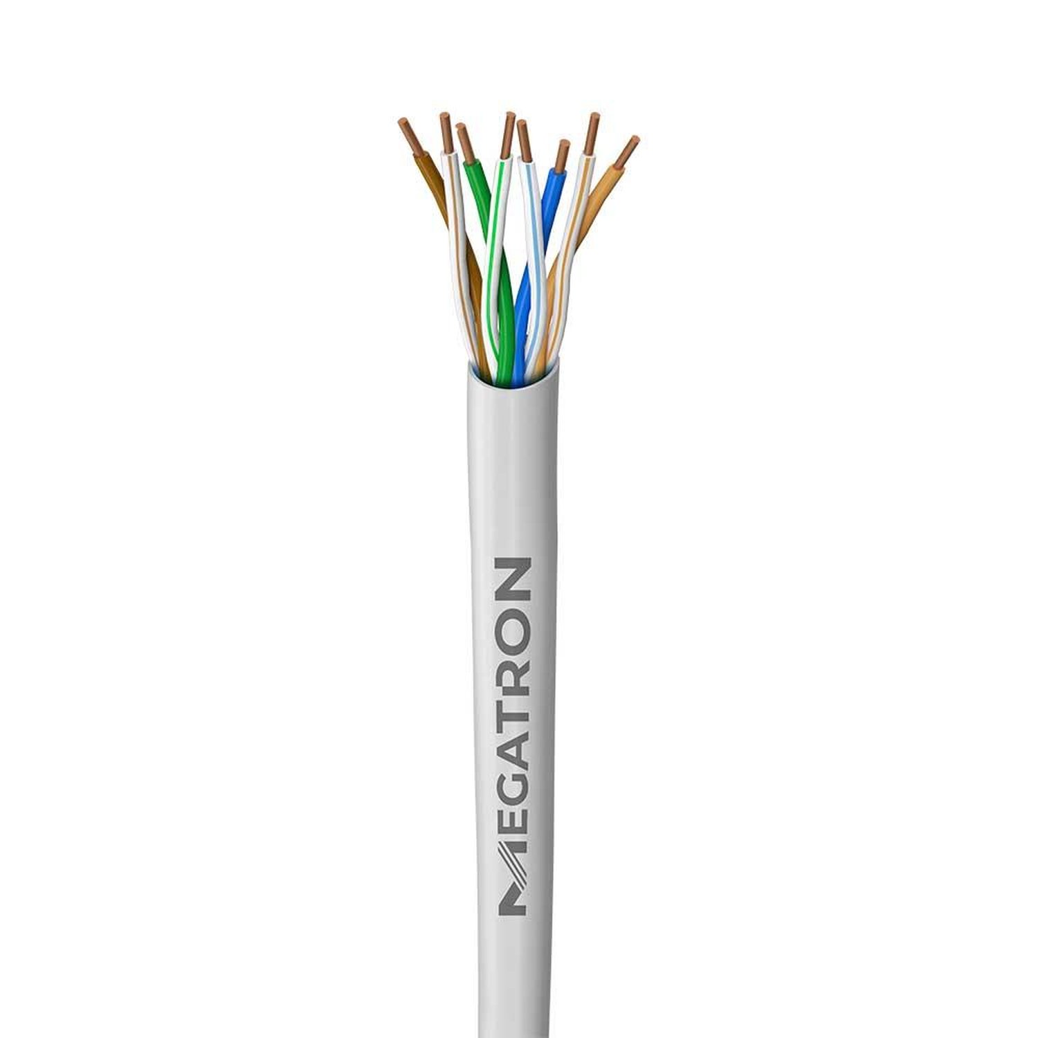 Cabo Multicameras 4p (p/uso Cftv) Branco 100m Megatron 4px24awg Cca