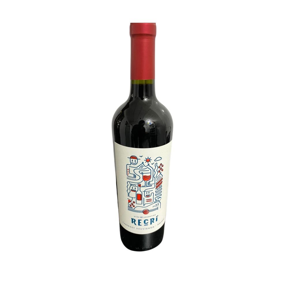 Vinho Argentino Recri Fino Tinto Seco Cabernet Sauvignom Malbec 6x750 ml