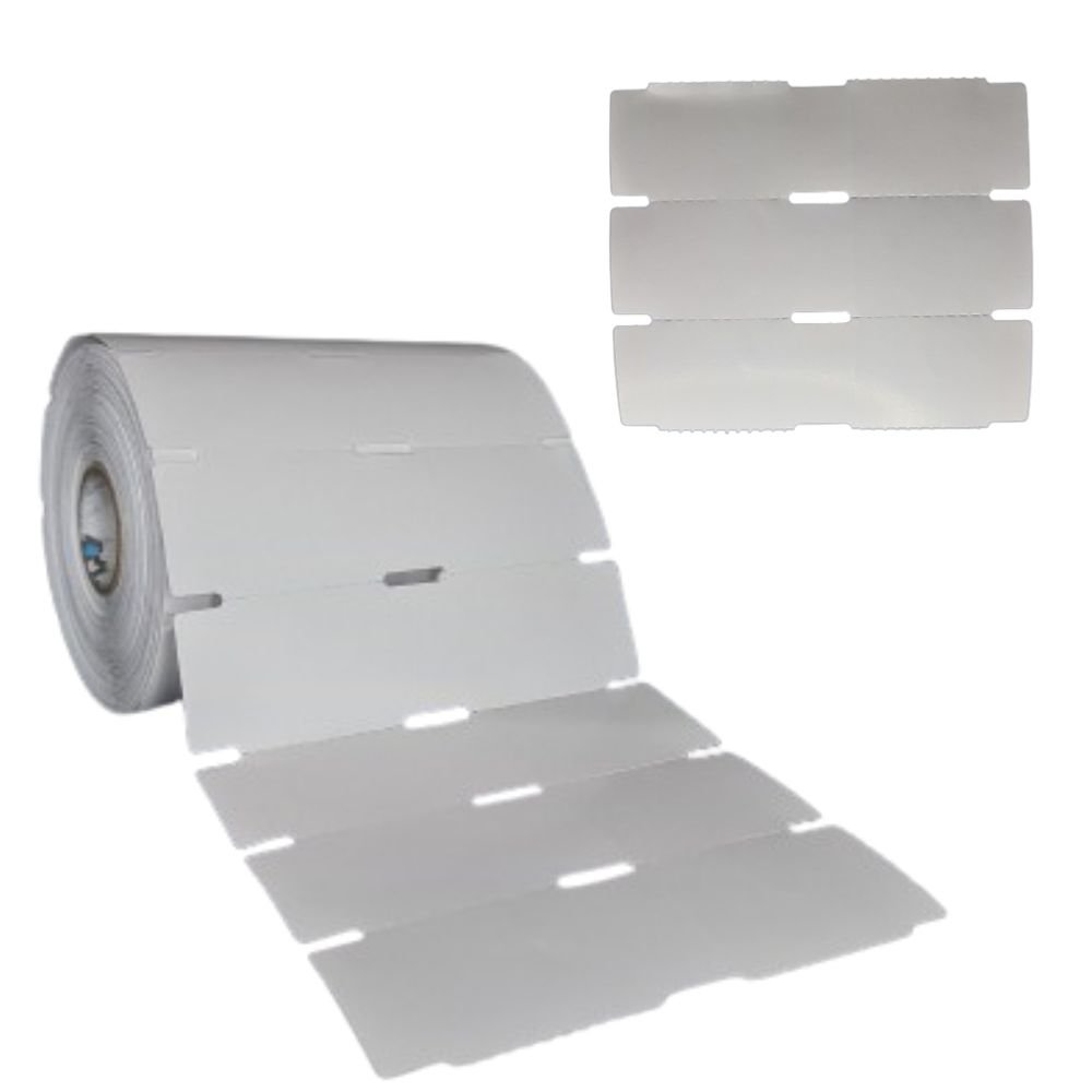 Etiqueta Gondola Branca 100x30 Adesiva - Pacote Com 2 Rolos