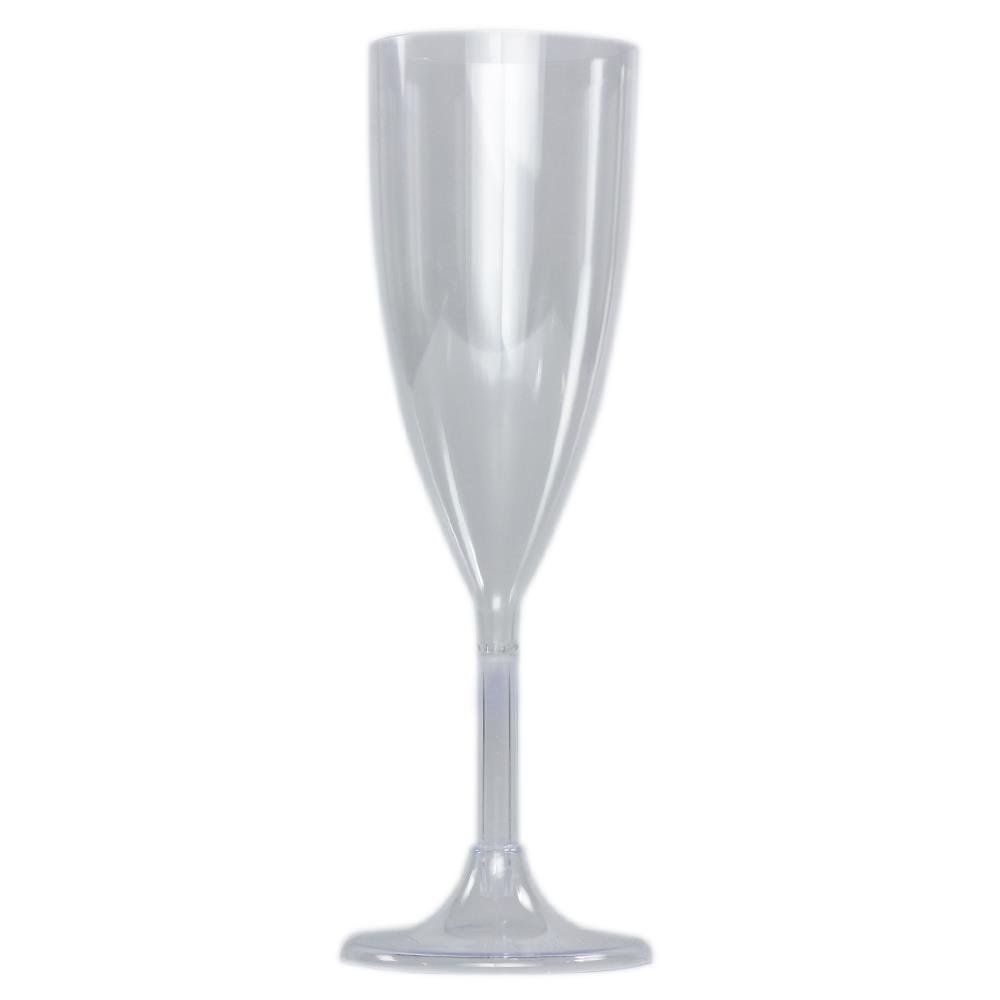 Taça Champanhe 140ml Plástico Cristal 32x5 Clean Wave