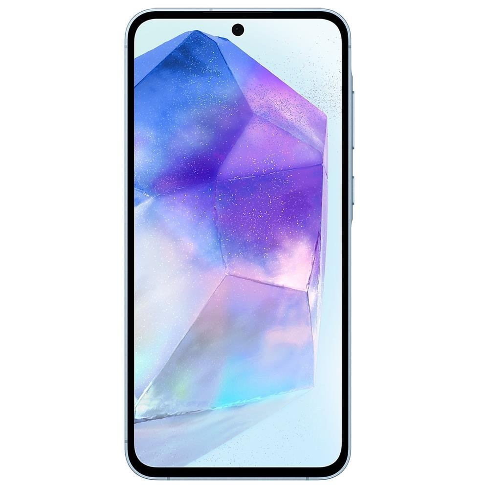 Smartphone Samsung Galaxy A55 5G 256GB Azul Claro Tela 6.6 Câmera 50MP 8GB RAM