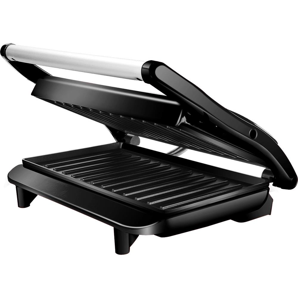 Sanduicheira Grill Panini Lenoxx Inox Black Pgr 165 2 Em 1 850w 127v