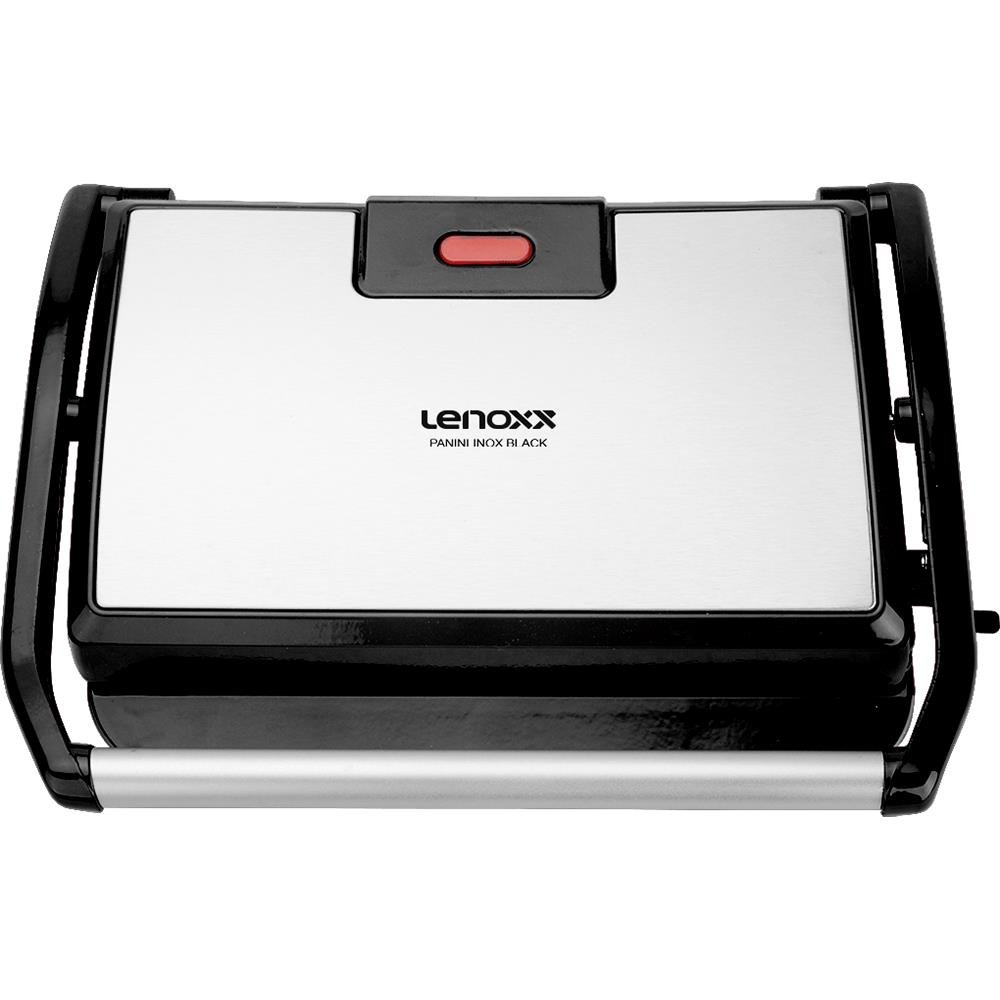 Sanduicheira Grill Panini Lenoxx Inox Black Pgr 165 2 Em 1 850w 127v