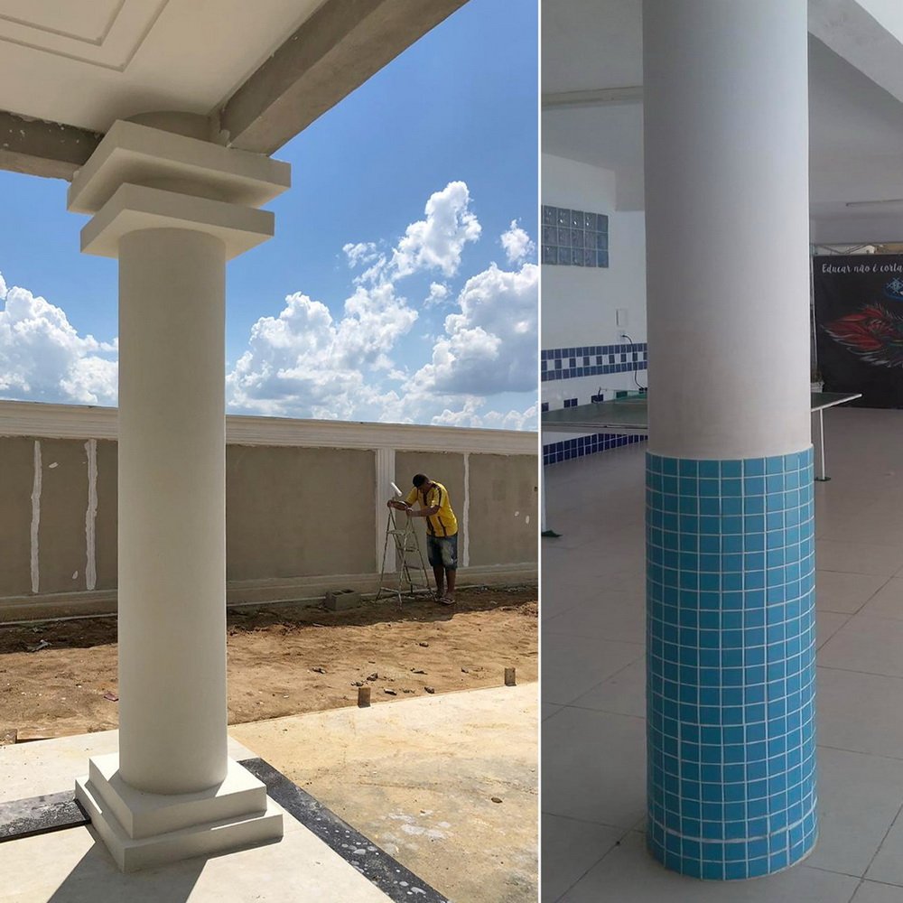 Forma de Papelão Circular 550mmx3m Tubominas