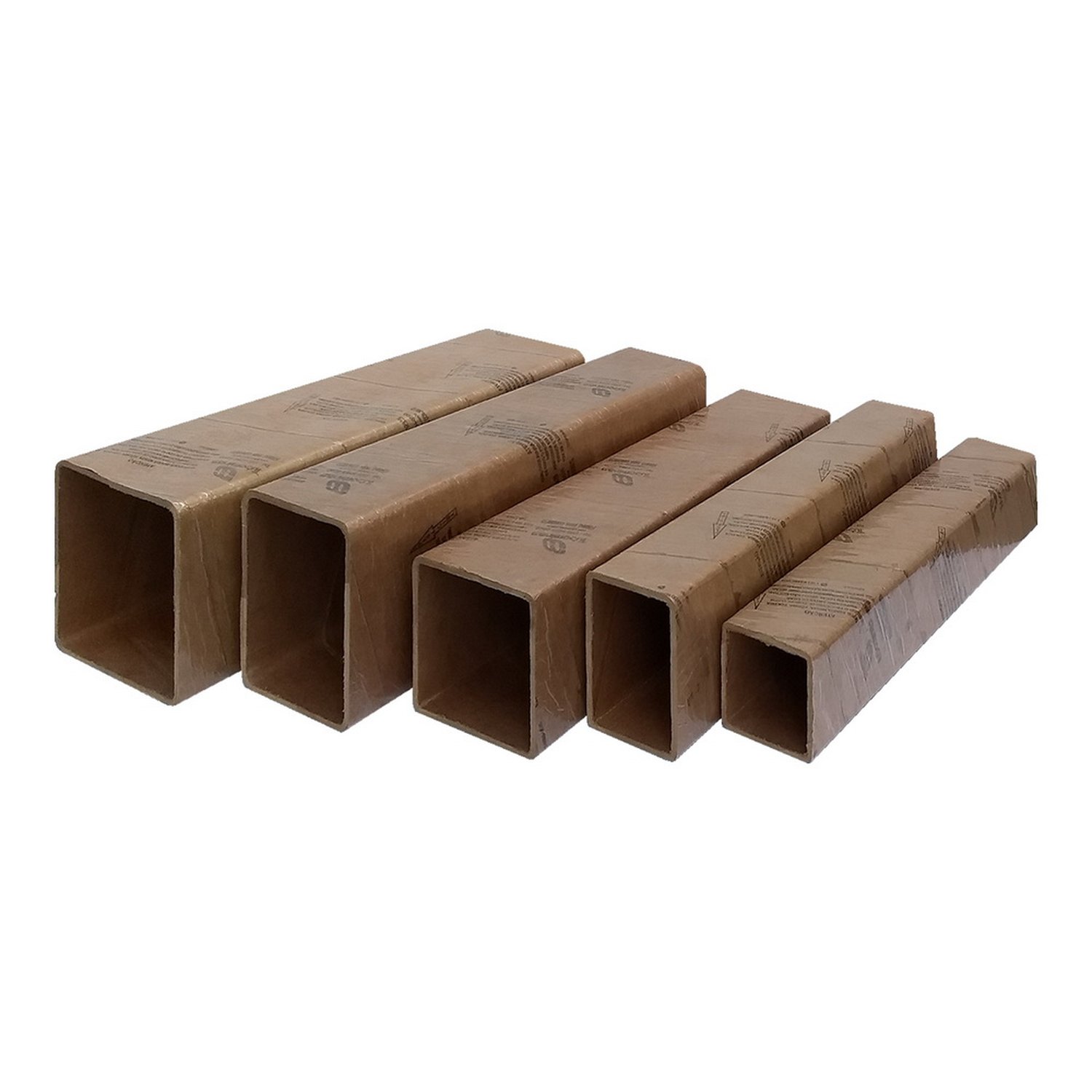 Forma de Papelão Quadrada 150x150mmx3m Tubominas
