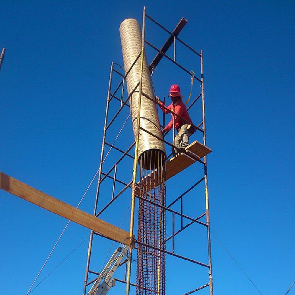 Forma de Papelão Circular 250mmx3m Tubominas