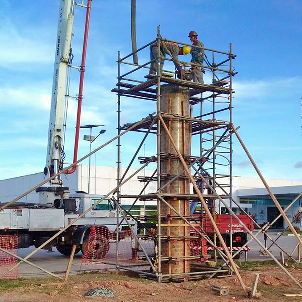 Forma de Papelão Circular 1000mmx3m Tubominas