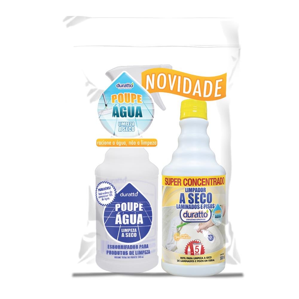 Combo Poupe Água - Limpeza a Seco - Laminados 500ML (Emb. contem 03pct. Do combo)