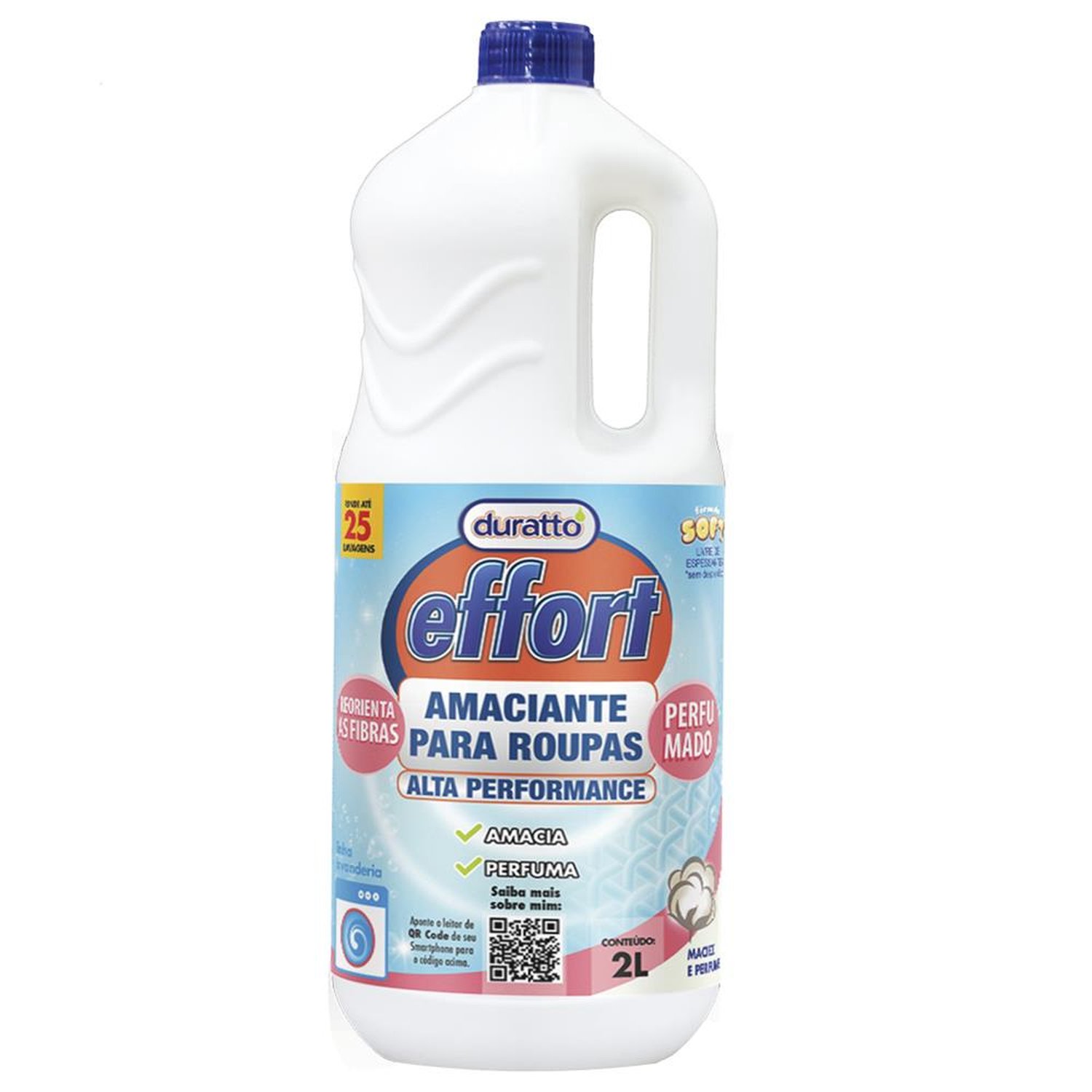 Amaciante para Roupas Effort 2L (Emb. contem 06un. de 2L)