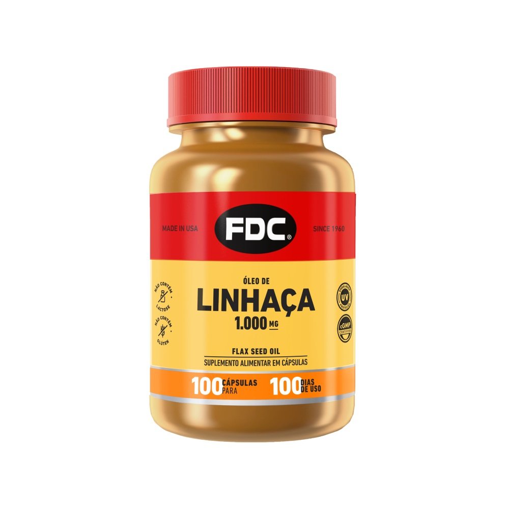 Óleo de Linhaça - 1.000MG - 100 cápsulas