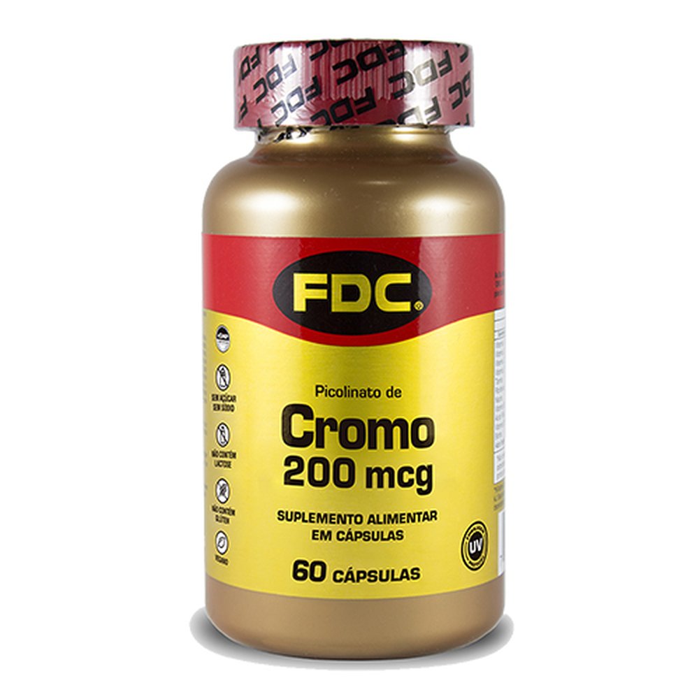 Picolinato de Cromo - 200mcg - 60 Cápsulas