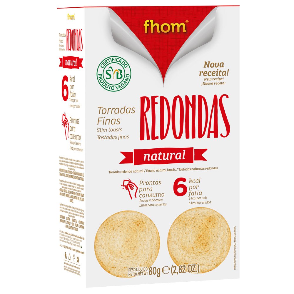 Torrada Canapé Redonda Fina 80g