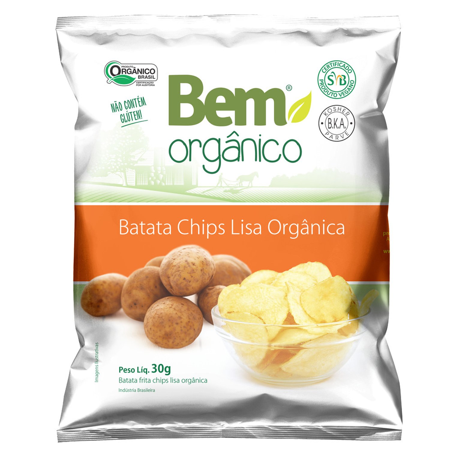 Batata Chips Lisa Bem Orgânico 30g