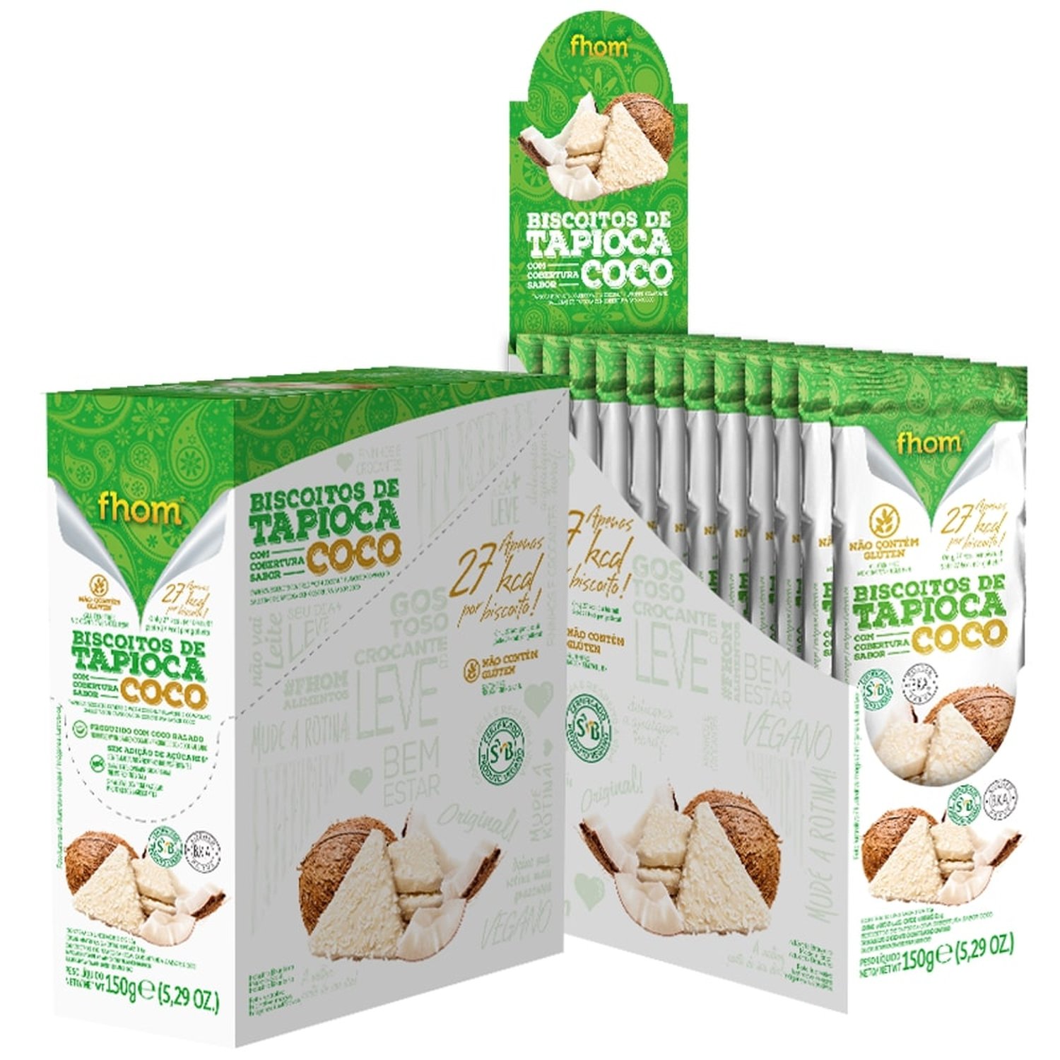 Biscoito de Tapioca com Coco TRIO 10x15g