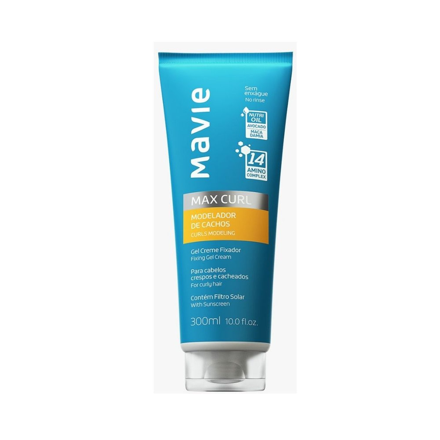 Gel/Creme Modelador Vegano MAX CURL 300 ml - Mavie