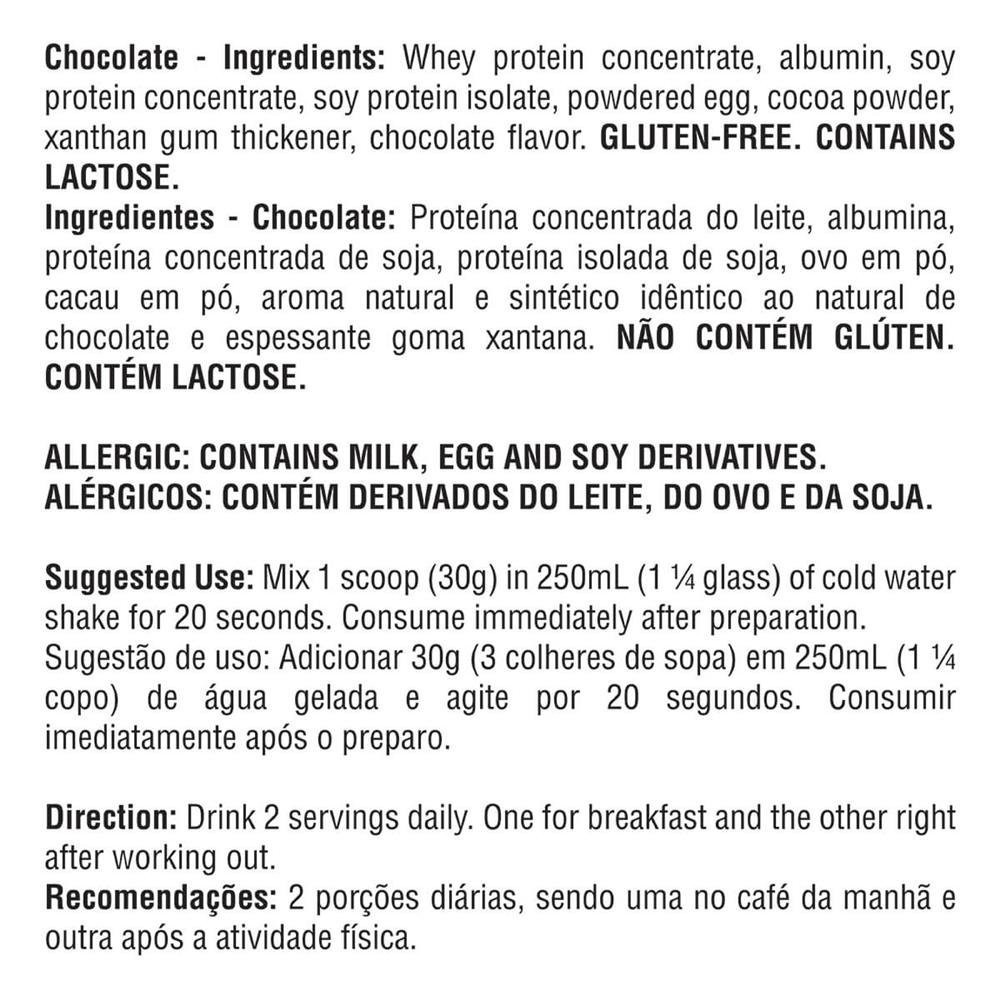 Kit Promocional Embalagem c/ 20 unid. Albumina do ovo Protein 500g (Refil) Chocolate ¿ Bodybuilders