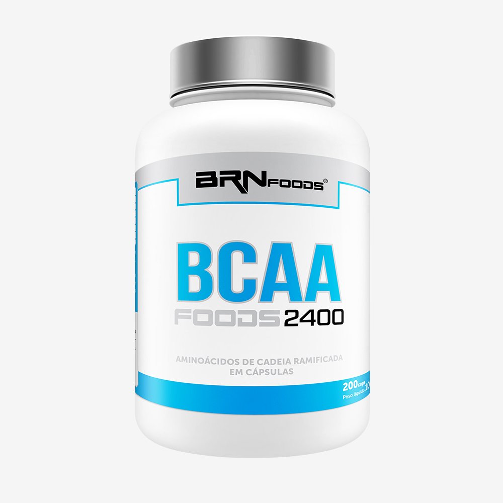 RECONSTRUÇÃO MUSCULAR BCAA EXTRA Foods 2400 200 Cáps ¿ BRNFOODS