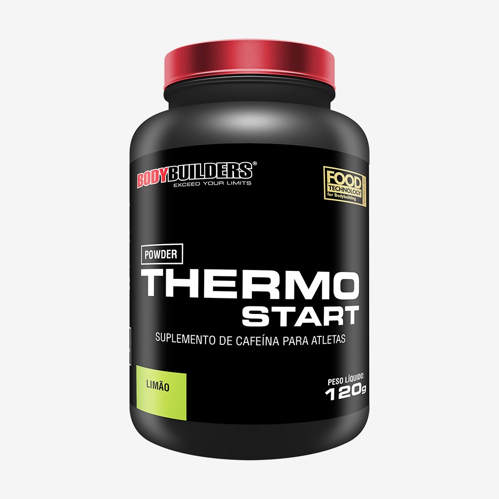 Kit Promocional Embalagem c/ 12 unid. Thermo Start Powder 120 Limão ¿ Bodybuilders