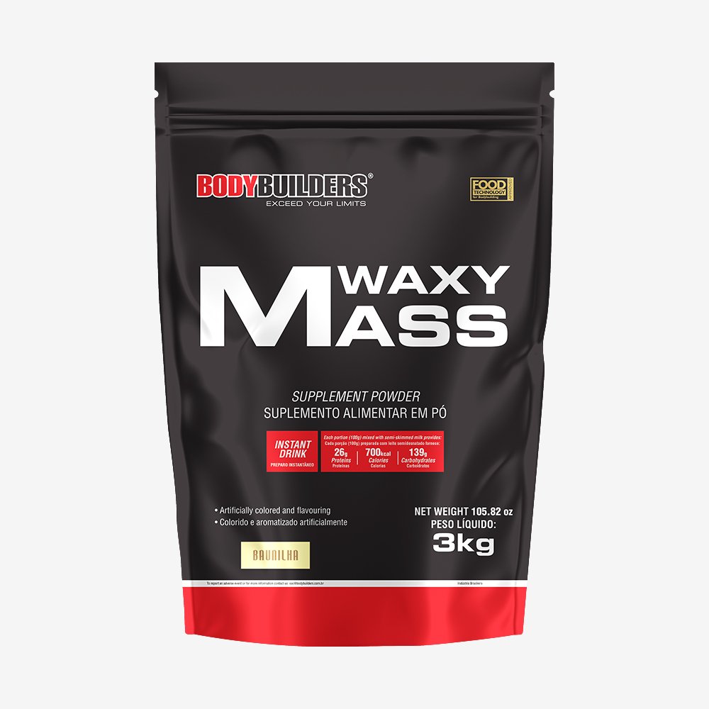 Complemento Alimentar Massa Protein 3kg (Refil) Baunilha ¿ Bodybuilders