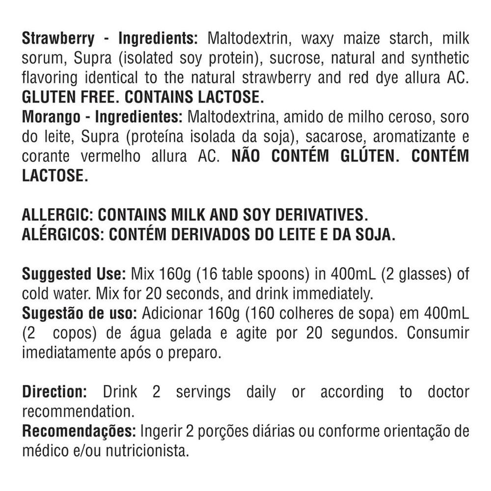 Kit Promocional Embalagem c/ 6 unid Complemento Alimentar - Whey Protein Mass - 1,5 kg - Sabor Morango ¿ Bodybuilders