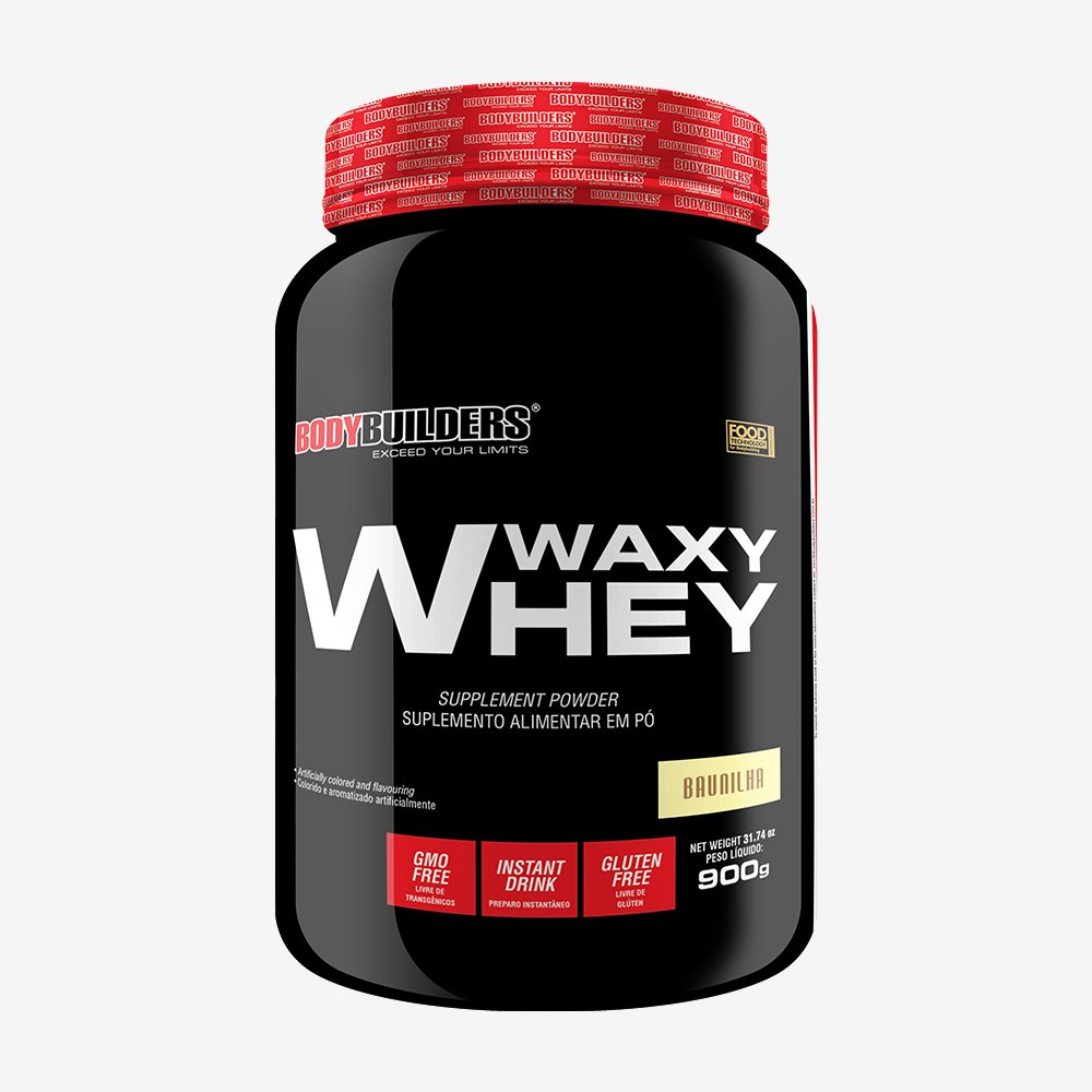 Kit Promocional Embalagem c/ 6 unid Waxy Whey 900g Baunilha ¿ Bodybuilders
