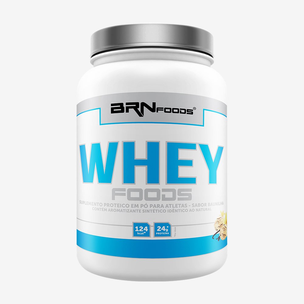 Kit Promocional Embalagem c/ 6 unid Whey Foods 900g Baunilha ¿ BRNFOODS
