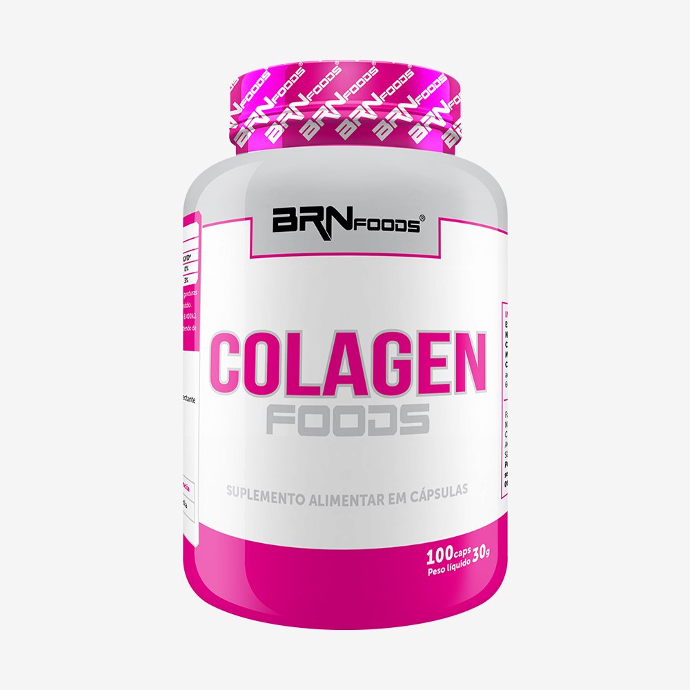 Kit Promocional Embalagem c/ 12 unid Colageno Hidrolisado Nutricosmético Foods 100 Cáps ¿ BRNFOODS