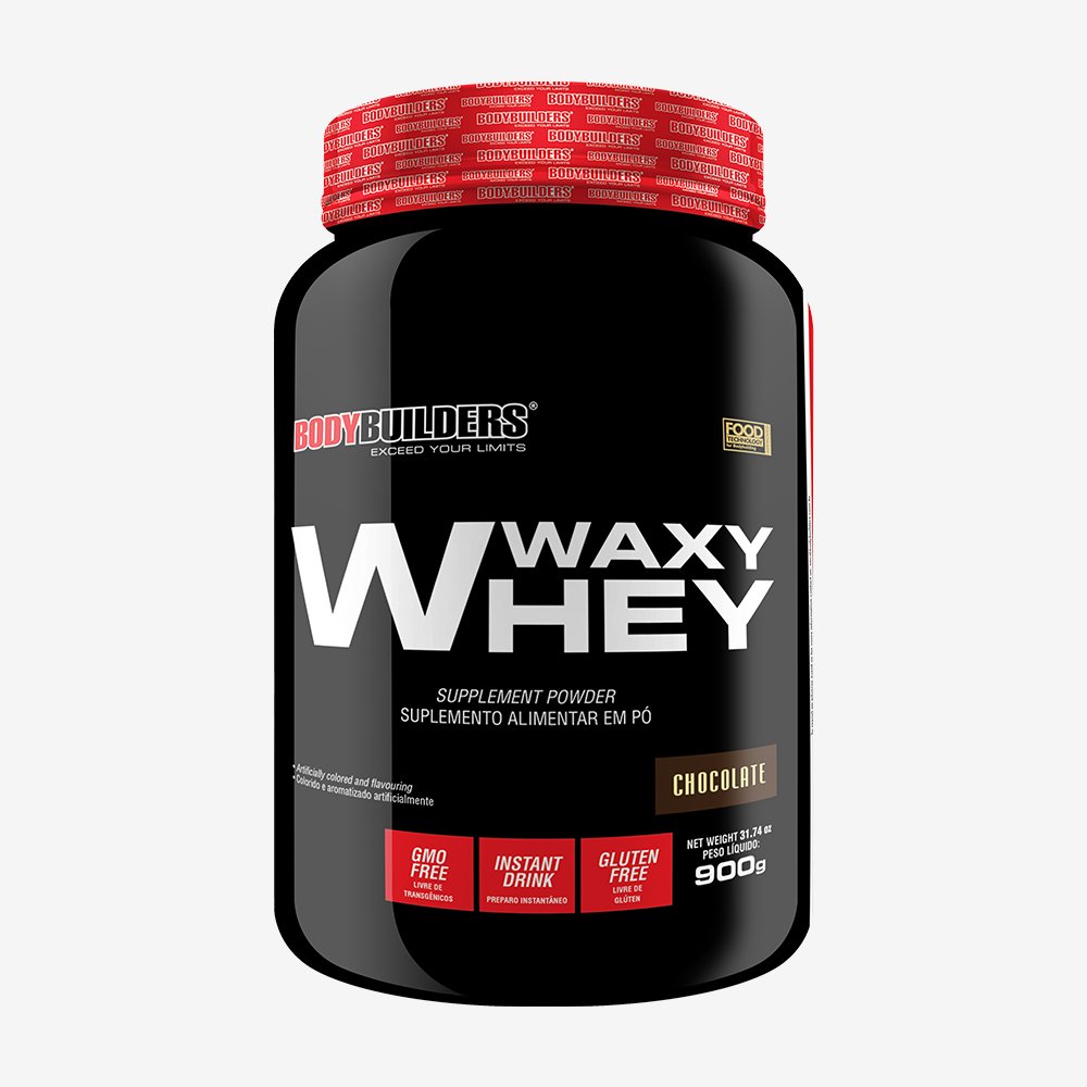 Kit Promocional Embalagem c/ 6 unid Waxy Whey 900g Chocolate ¿ Bodybuilders