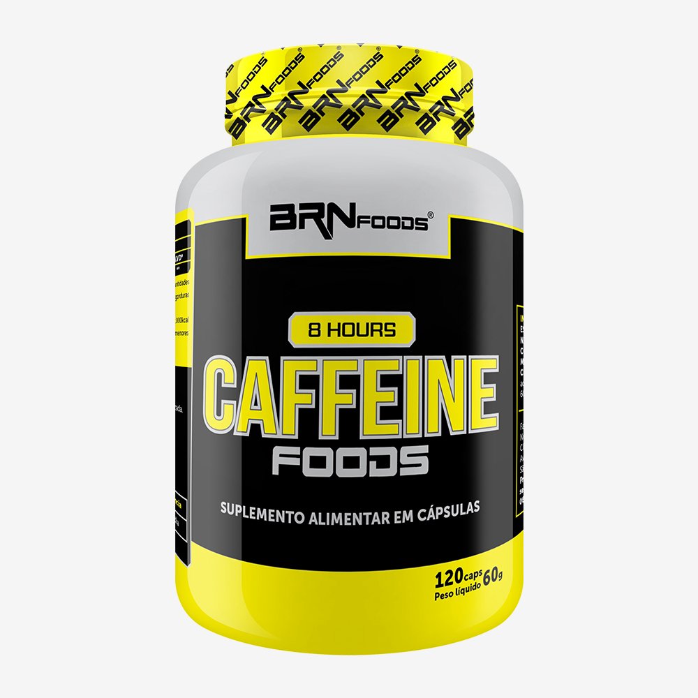 8 Hours Condicionador Fisico Cafeina Foods 120 Cáps ¿ BRNFOODS