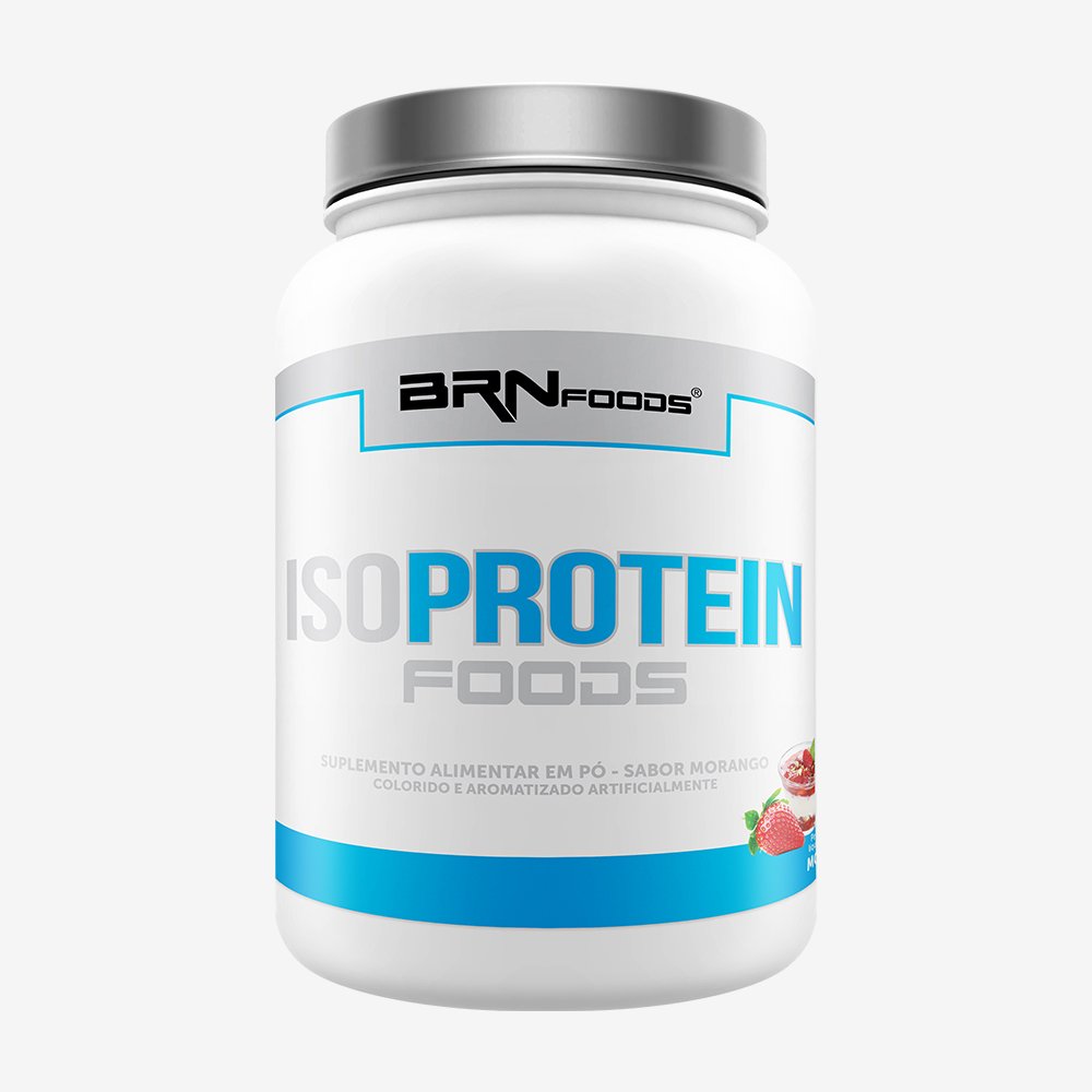 Kit Promocional Embalagem c/ 6 unid Iso Whey Protein Foods 900g Morango ¿ BRNFOODS