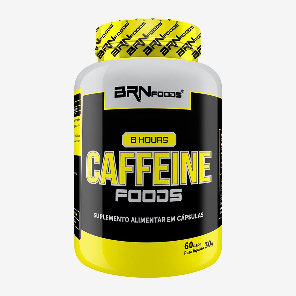 8 Hours Condicionador Fisico Cafeina Foods 60 Cáps ¿ BRNFOODS