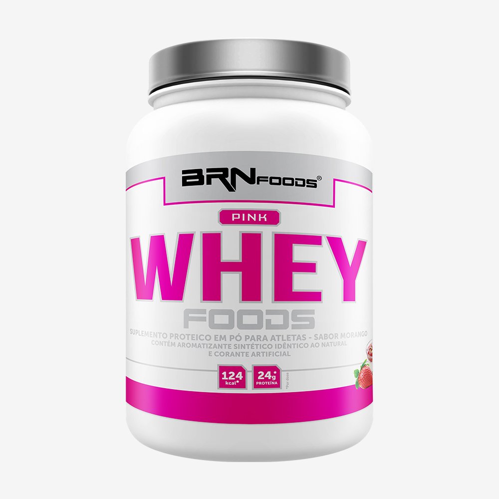 Pink Whey Women Protein Foods 900g Morango ¿ BRNFOODS