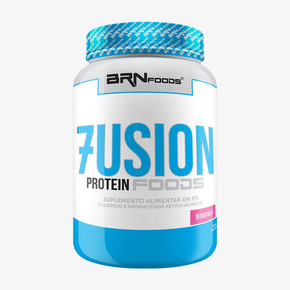 Kit Promocional Embalagem c/ 6 unid. Whey Fusion Proteina Foods 900g Morango ¿ BRNFOODS