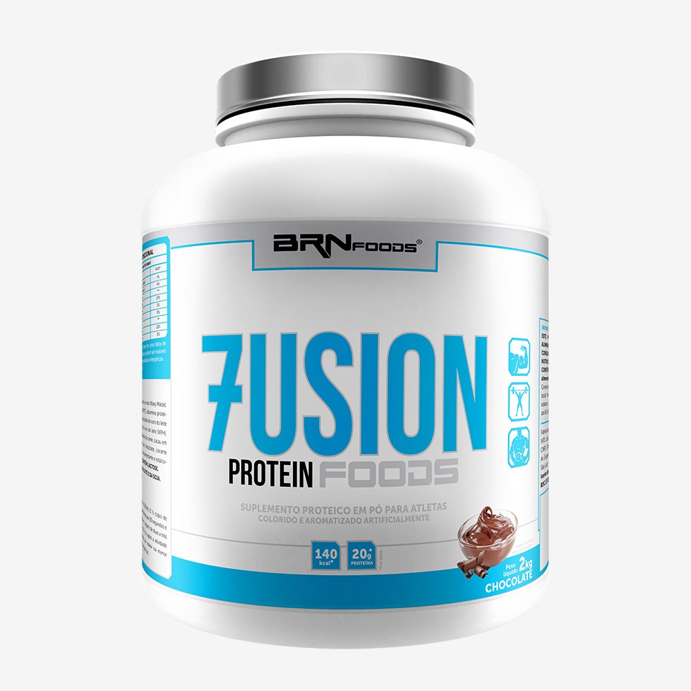 Kit Promocional Embalagem c/ 4 unid Whey Fusion Proteina Foods 2kg Chocolate ¿ BRNFOODS