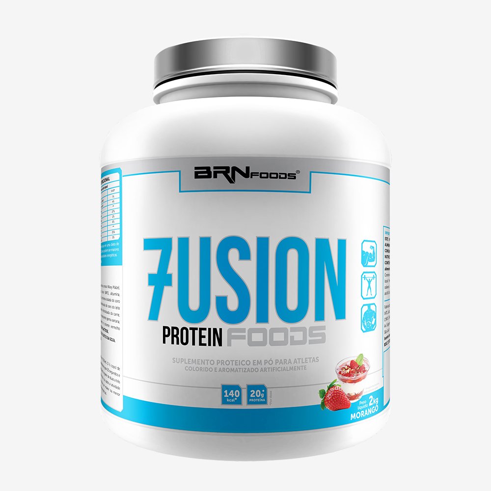 Whey Fusion Proteina Foods 2kg Morango ¿ BRNFOODS