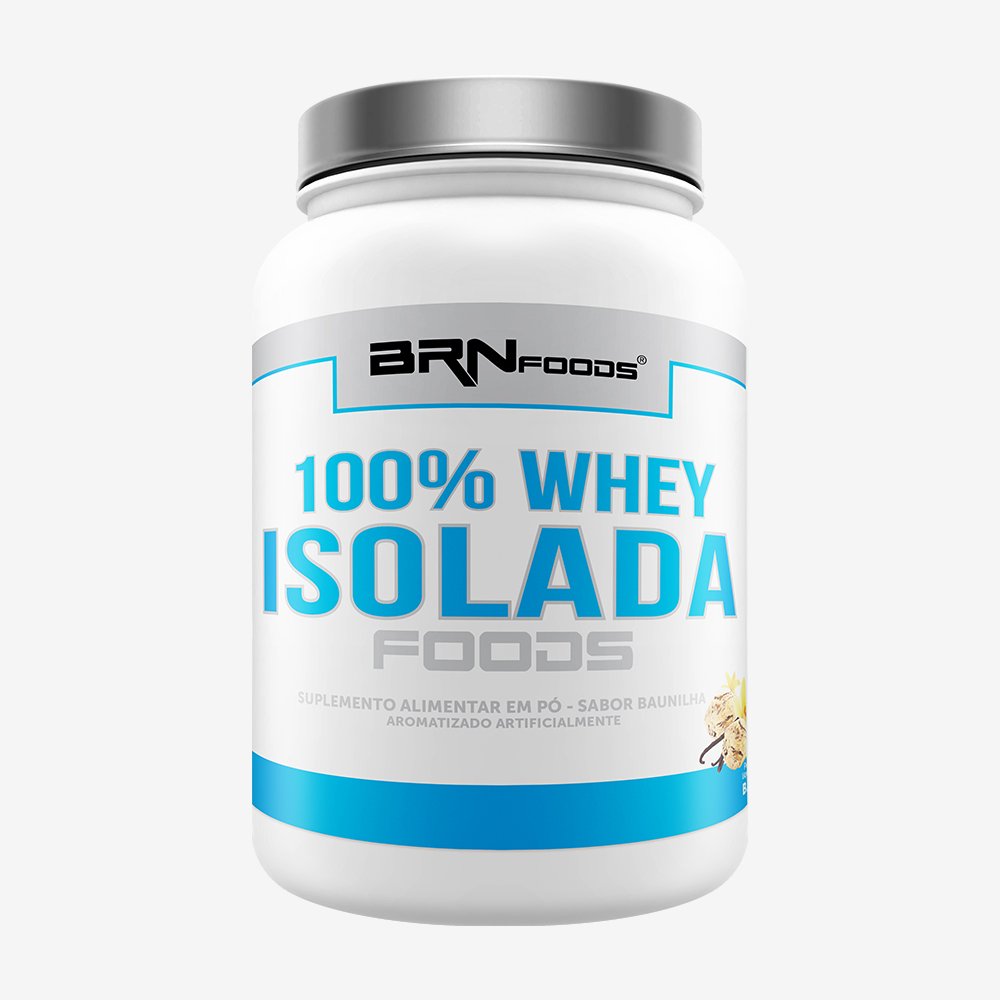 100% Whey Protein Isolada 900g Baunilha ¿ BRNFOODS