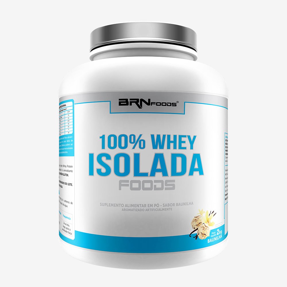 100% Whey Isolada Foods 2kg Baunilha ¿ BRNFOODS