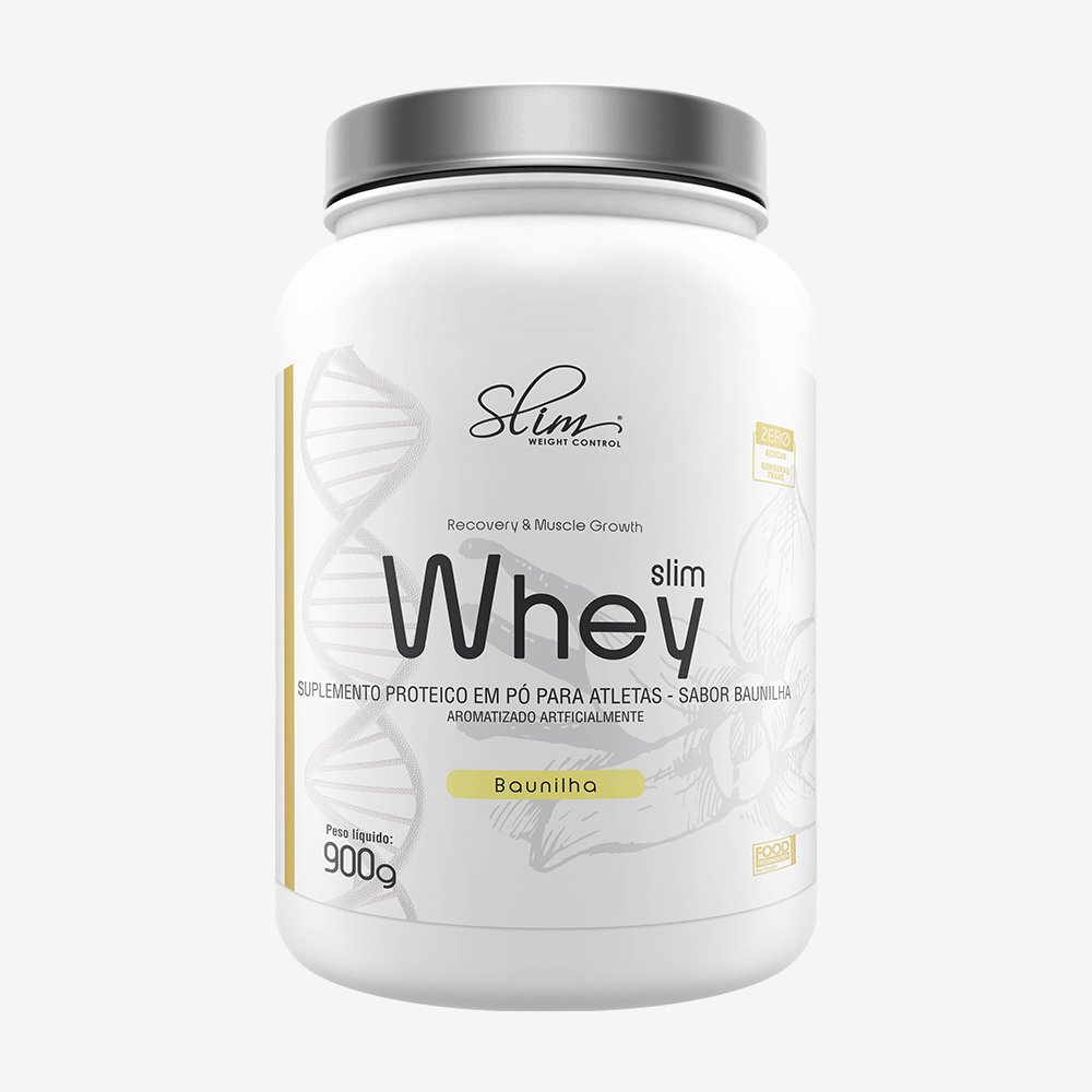 Kit Promocional Embalagem c/ 6 unid. Slim Whey 900g Baunilha ¿ Slim Weight Control