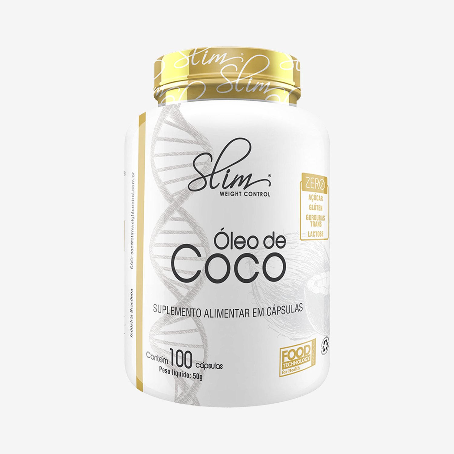Óleo de Coco Slim 100Caps ¿ Slim Weight Control