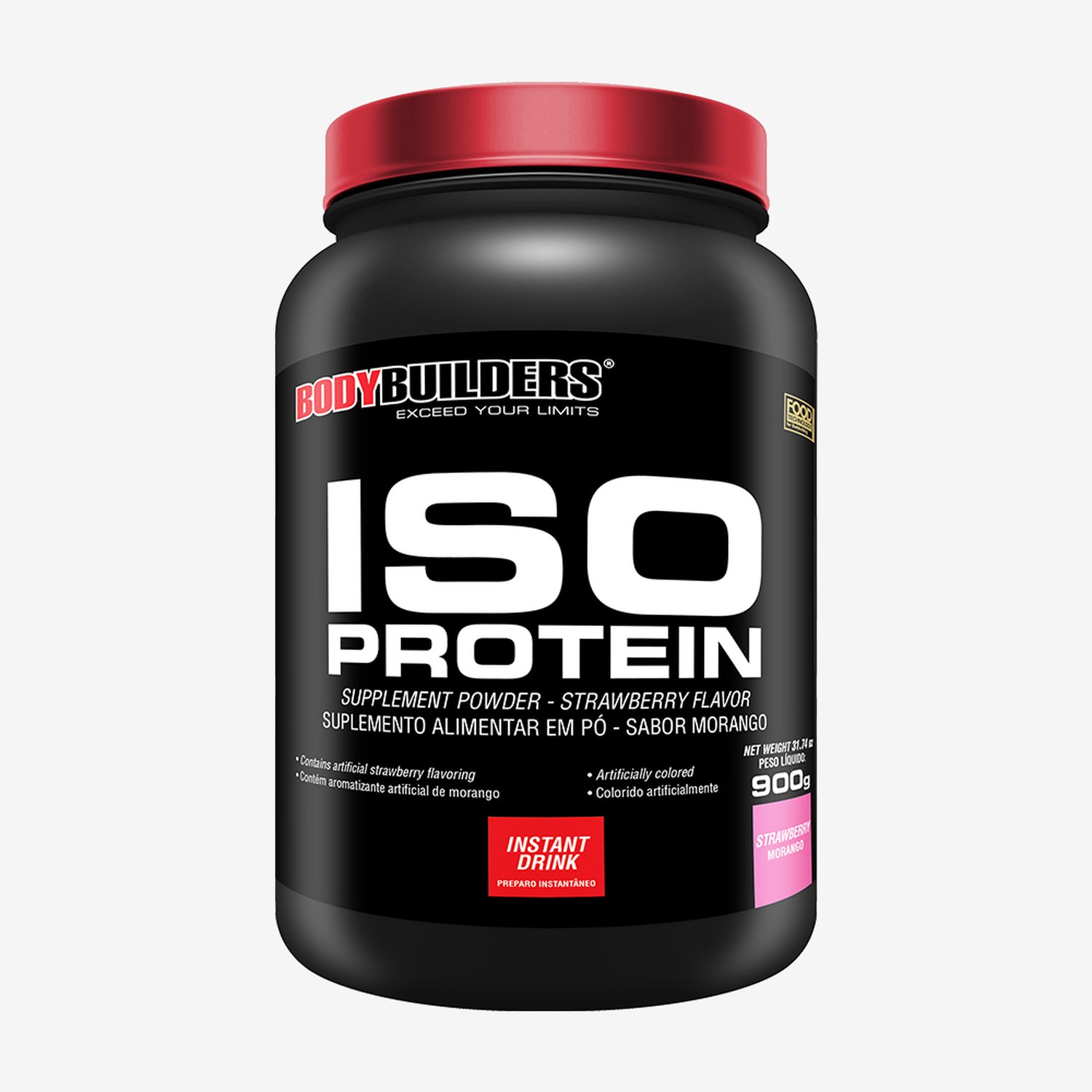 Kit Promocional Embalagem c/ 6 unid Iso Whey Protein 900g Morango ¿