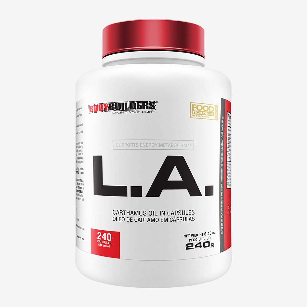 Óleo de Cártamo - L.A. Cártamo - 240 Cápsulas - Bodybuilders