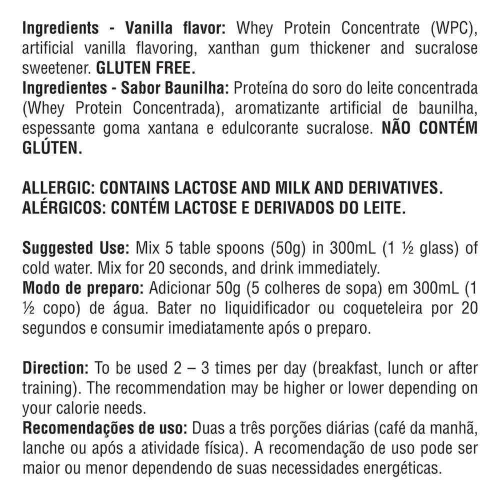 Kit Promocional Embalagem c/ 4 unid 100% Like Whey Pure Protein 1,8kg Baunilha ¿ Bodybuilders