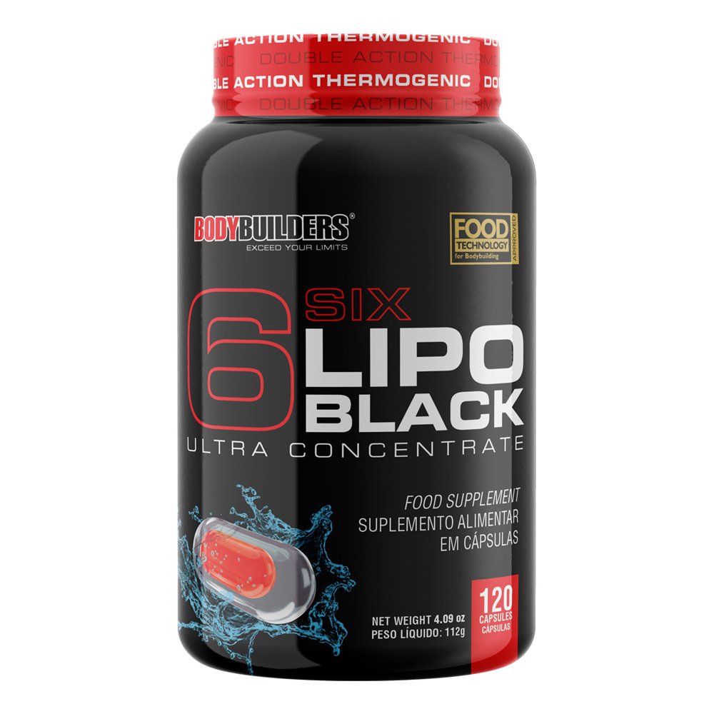 Kit Promocional c/ 12 unid.Termogênico Lipo 6 Black Ultra Contrentrado 120 Cáps Bodybuilders