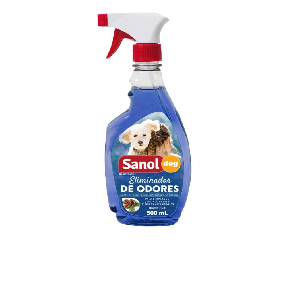 Eliminador De Odores Gatilho Sanol Dog Tradicional 12X500Ml