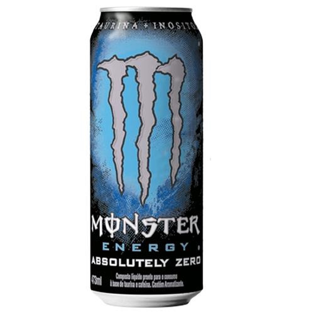 Energético Monster Energy Absolutely Zero Lata 473ml - 06 unid.