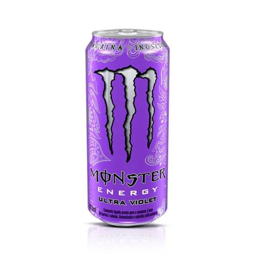 Energético Monster Energy Ultra Violet Zero Lata 473ml - 06 unid.