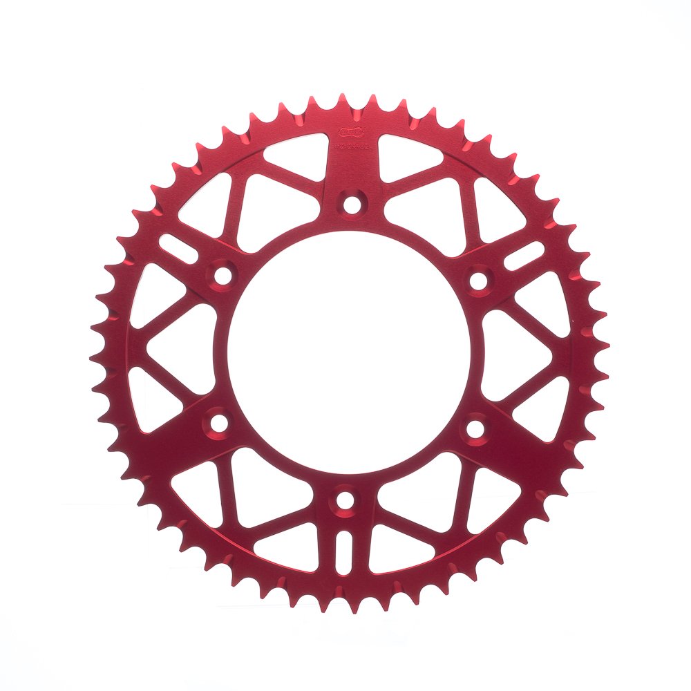 Coroa Aluminio Afam Vermelha Hon(+52D)-Cr125/250Crf230/250/4