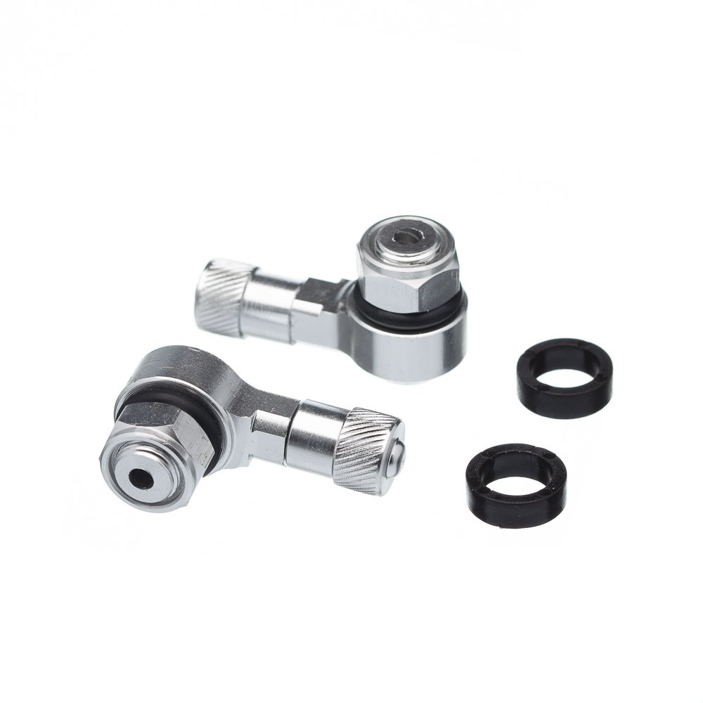 Valvula Pneu Aluminio Bering (90 Graus) (Par) Prata
