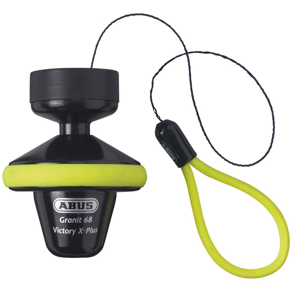 Trava De Disco Abus Granit Victory 68 Amarela Com Cordao
