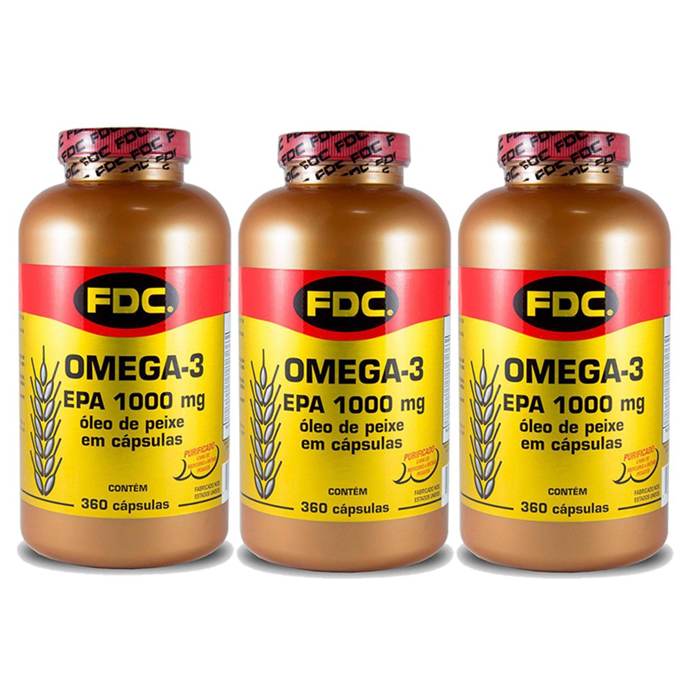 Kit FDC Omega 3 1000MG 360S - Leve 3 Pague 2